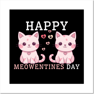 Happy Meowentines Day Posters and Art